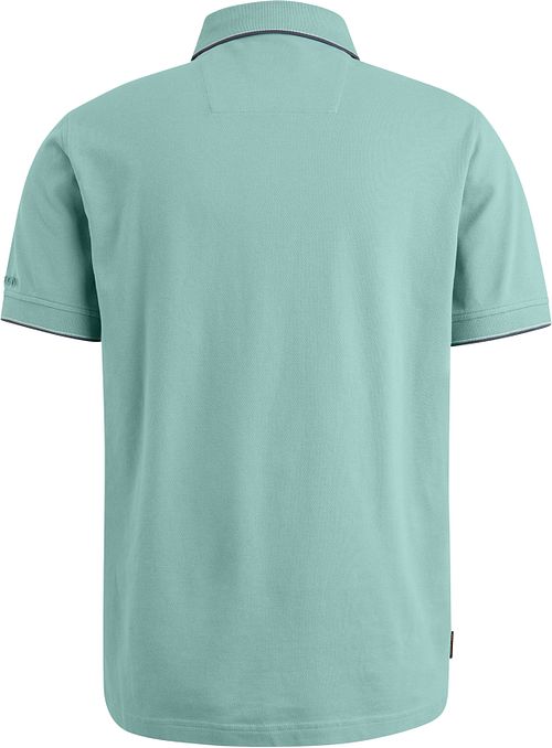 Polo PME Legend de piqué con logo azul claro Product / Achterkant