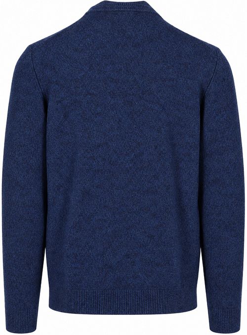 Profuomo Half Zip Pullover Woolblend Royal Blue