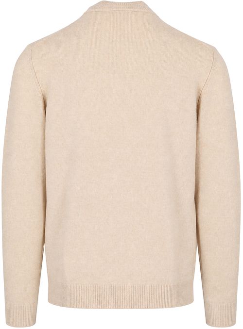 Profuomo Half Zip Pullover Woolblend Sand