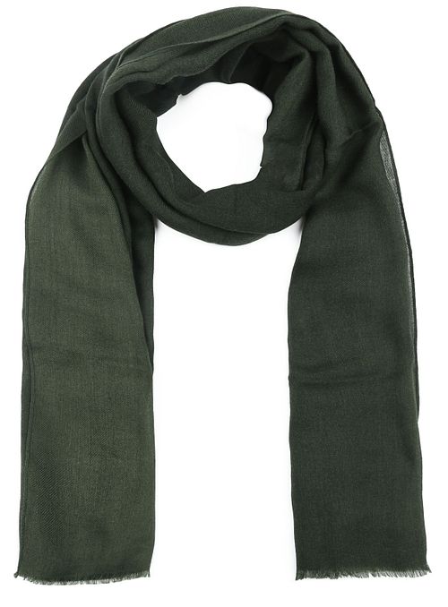 Profuomo Sjaal Wol Geweven Donkergroen Product