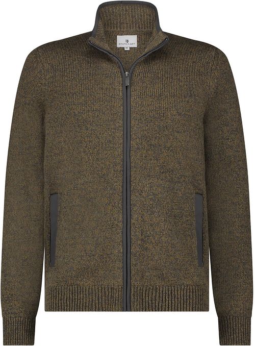 State Of Art Vest Lynlås Struktur Brun Product