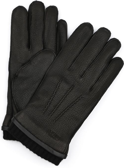 Suitable Handschuh Leder Schwarz