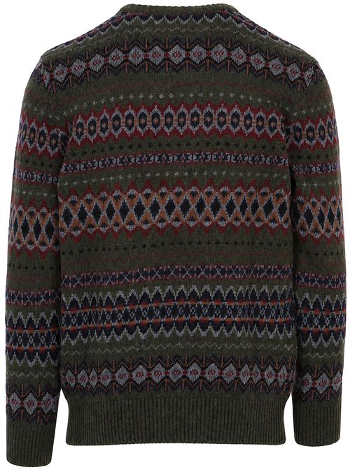 Sweter Barbour Fairisle z wełny w kolorze camel Product / Achterkant