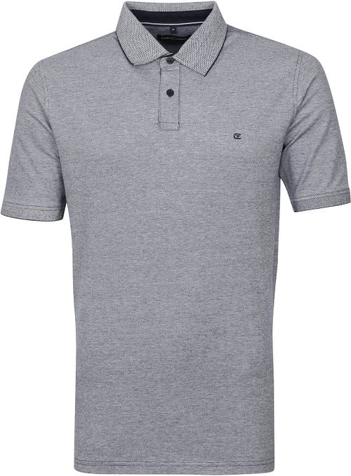 CASAMODA Polo Stretch Melange Donkerblauw Product