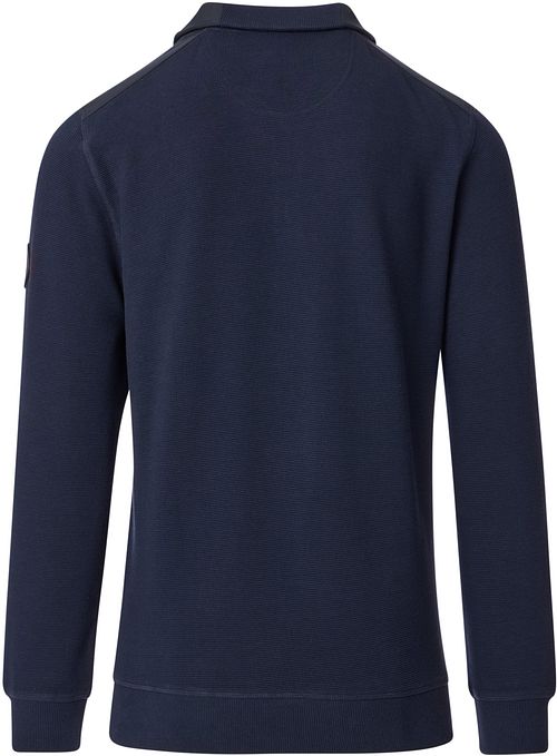 CASAMODA granatowa bluza z krótkim zamkiem (Half Zip) Product / Achterkant