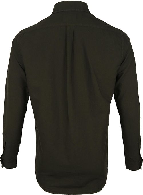 Colorful Standard Hemd Dunkelgrün Product / Achterkant