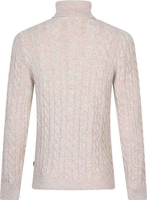 Jersey de cuello alto Cavallaro Marzano beige Product / Achterkant
