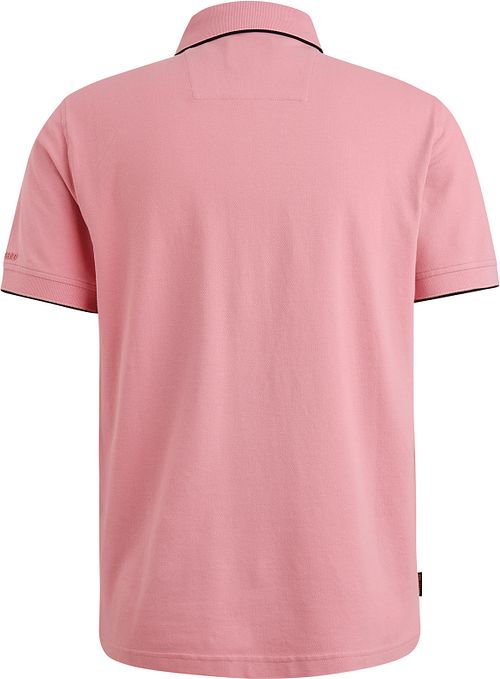 PME Legend Poloshirt Piqué Logo Roze Product / Achterkant