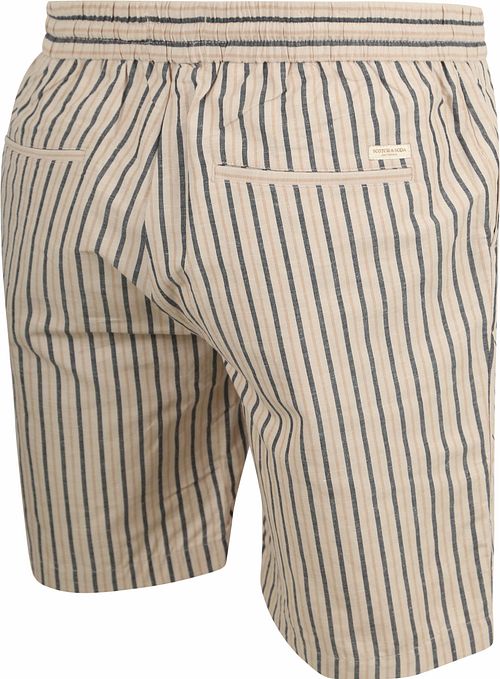 Scotch and Soda Fave Short w paski beżowe Product / Achterkant