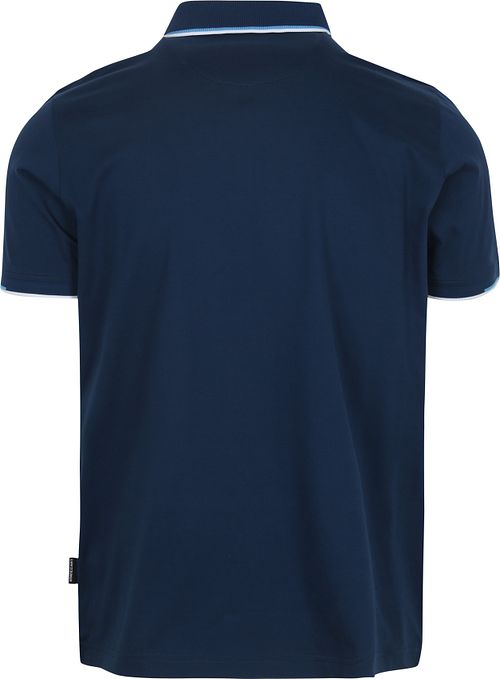 State of Art Poloshirt Jersey Blå Product / Achterkant