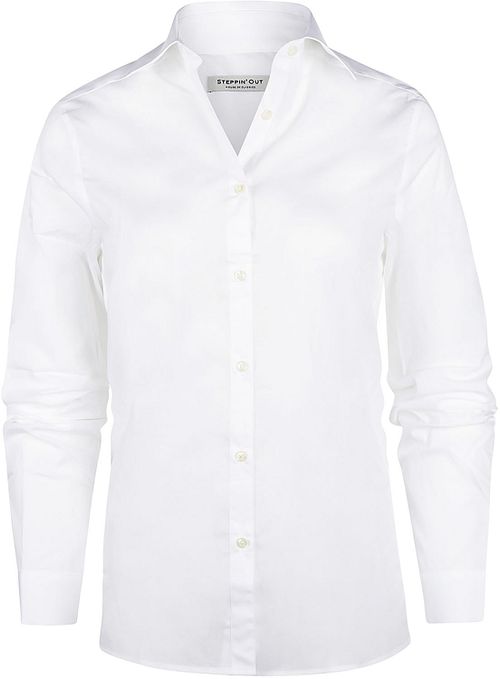Steppin' Out Blouse Bibi Poplin White Product