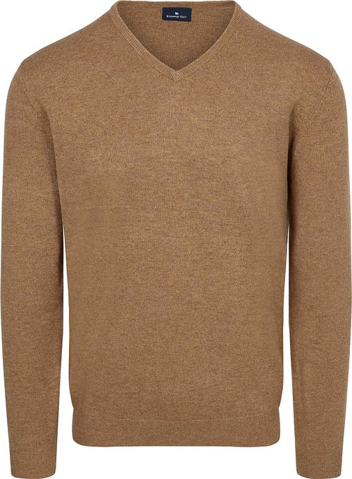 Steppin' Out Genser V-hals Merinoull Praline