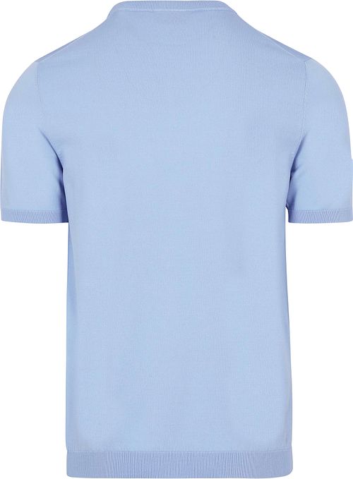 Suitable Knitted T-shirt Wap Lichtblauw Product / Achterkant
