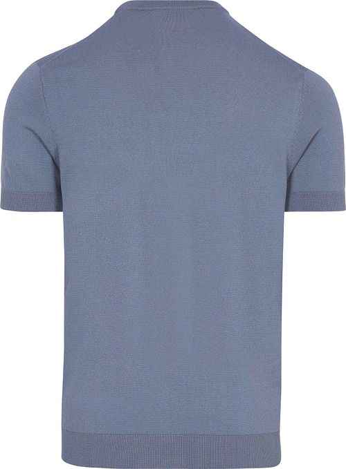 Suitable Knitted T-shirt Wake Steel Blue Product / Achterkant