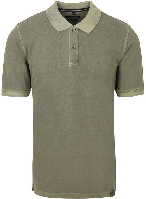 CASAMODA Polo Piqué Garment Dye verde oliva Product
