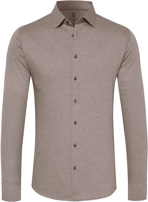Desoto Skjorta Snabbglansig Modern Kent Ljusbrun Product