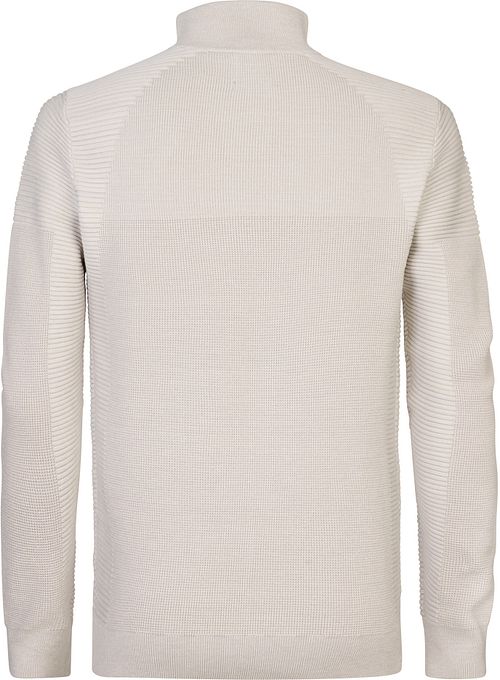Jersey con media cremallera Petrol en color crudo Product / Achterkant