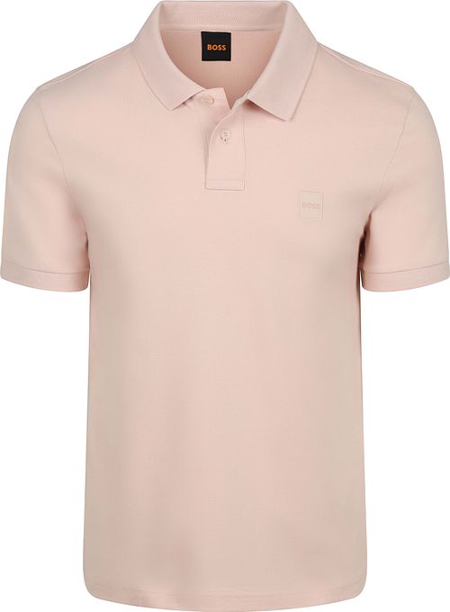 Koszulka polo BOSS Passenger Open w kolorze różowym Product