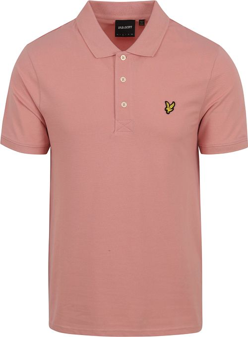 Lyle and Scott Polo i Ensfarvet Lyserød Product
