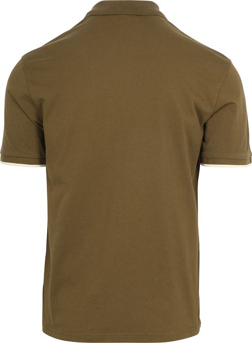 Napapijri E-Badge Polo Olive Product / Achterkant