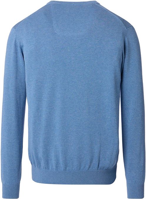 Sweter CASAMODA z dekoltem w serek, niebieski Product / Achterkant