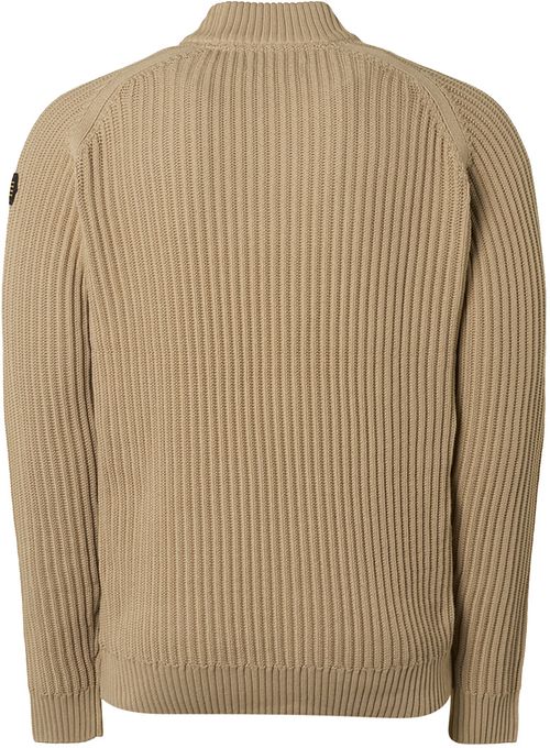 Jersey de punto de cuello alto No Excess beige Product / Achterkant