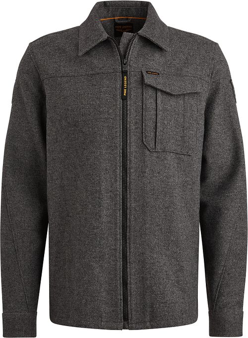 PME Legend Overshirt Wool Blend Herringbone Grey Product