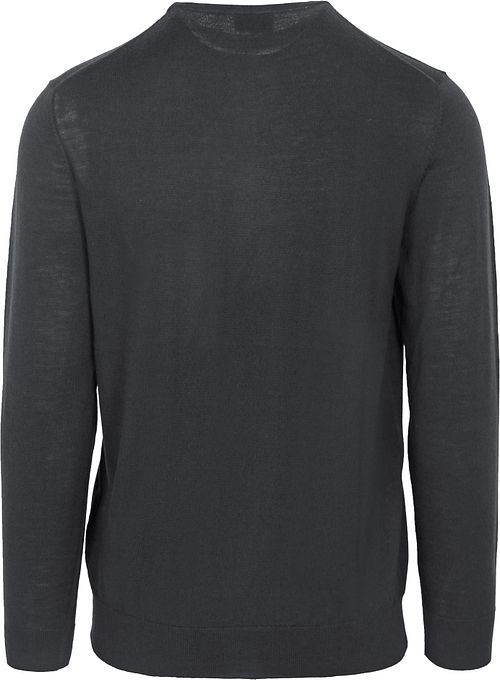 Profuomo Pullover Merinowolle Anthrazit Product / Achterkant