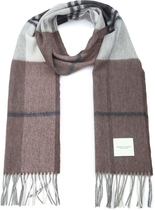 Profuomo Skjerf Lamull Brun Rutete Product