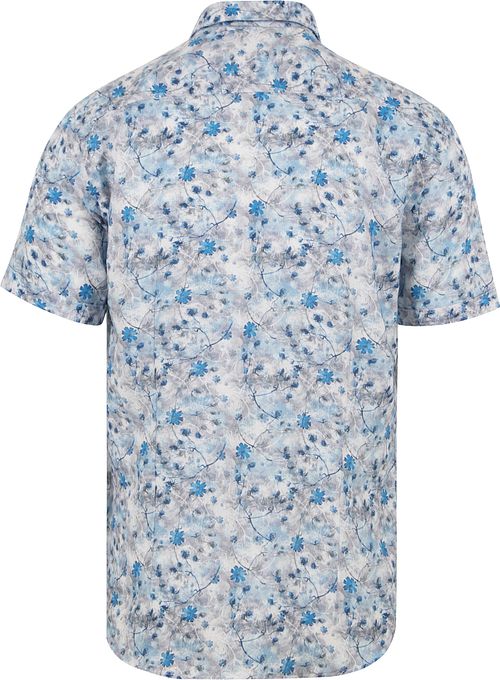 State Of Art Chemise à Manches Courtes Imprimée Fleur Bleue Product / Achterkant