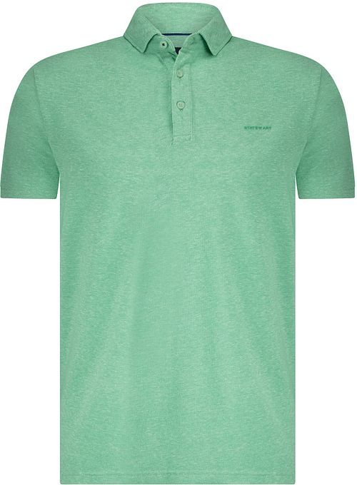 State of Art Poloshirt Piqué Melange Grøn Product