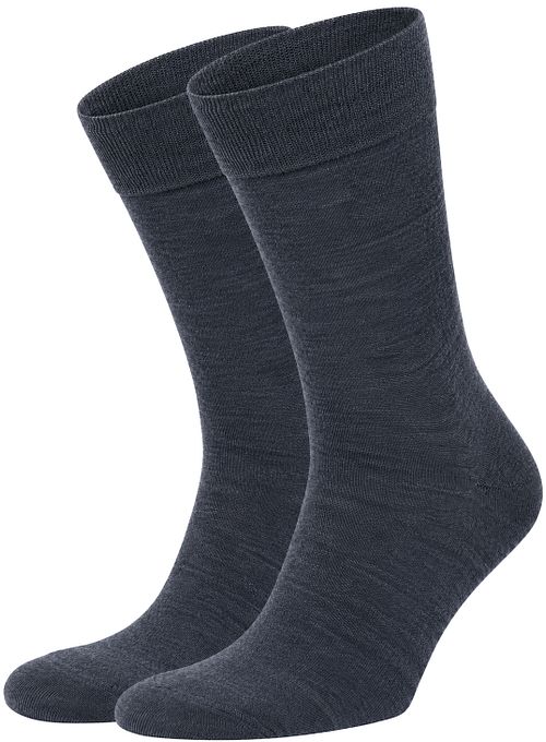 Suitable merinosokker Jeans Blå 2-pakk