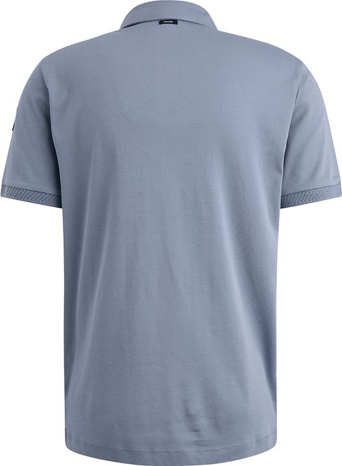Vanguard Polo Interlock Jersey Bleu Product / Achterkant