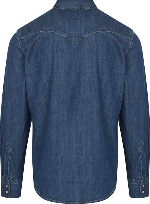 Camisa Western Barstow de Levi's en azul medio Product / Achterkant