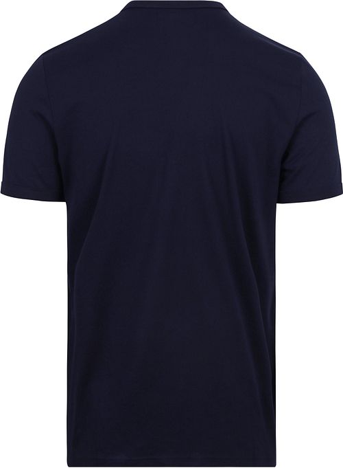 Fred Perry T-shirt Ringer Marine Product / Achterkant