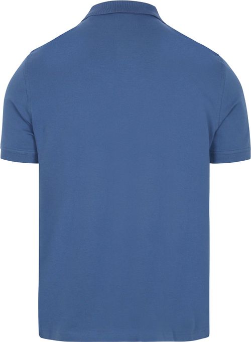 Gant Contrast Piqué Polo Bleu Vintage Product / Achterkant
