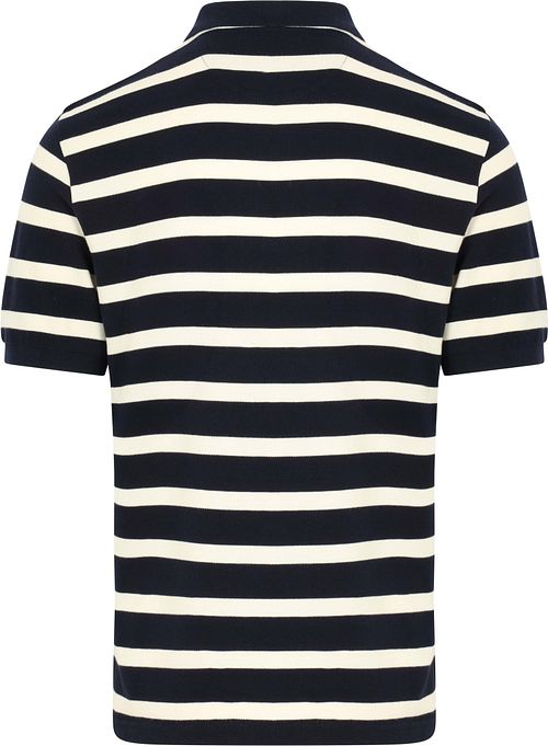 Koszulka polo GANT w granatowo-białe paski Product / Achterkant