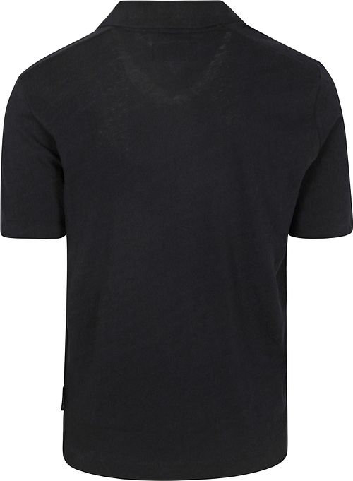 Marc O'Polo Polo Riva Mix De Lin Marine Product / Achterkant