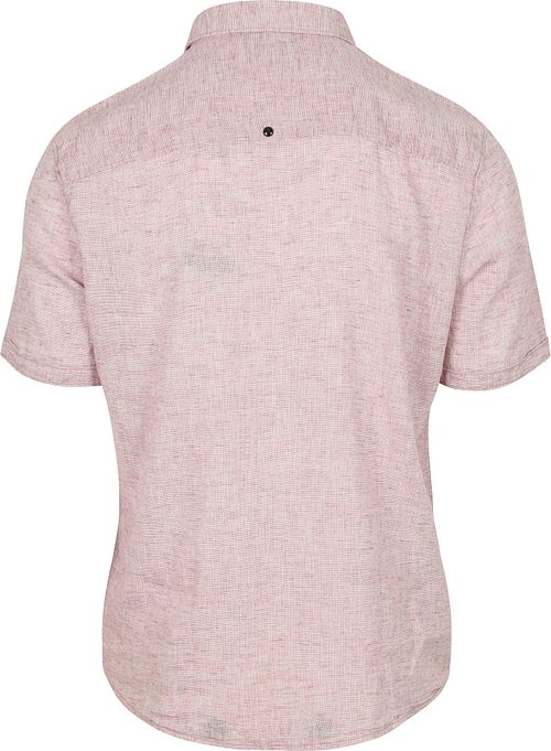 No Excess Short Sleeve Hemd Linen Blend Rosa Product / Achterkant