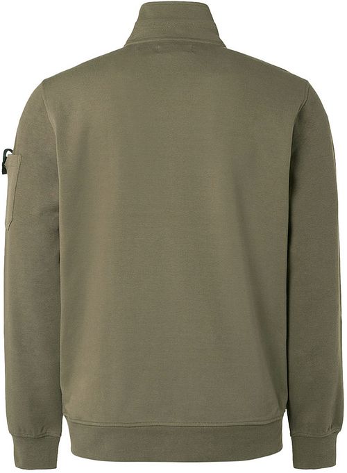 No Excess-Strickjacke Twill Dunkelgrün Product / Achterkant