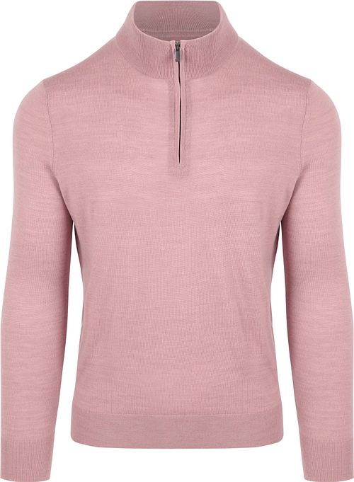 Passande Merino Half Zip Tröja Rosa Product