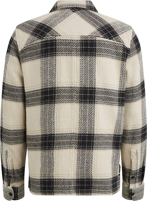 PME Legend Overshirt Heavy Yarn Ruter Krem Product / Achterkant