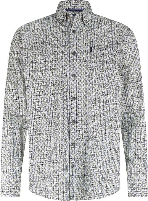 State Of Art Skjorta i Blått med Bladtryck Product