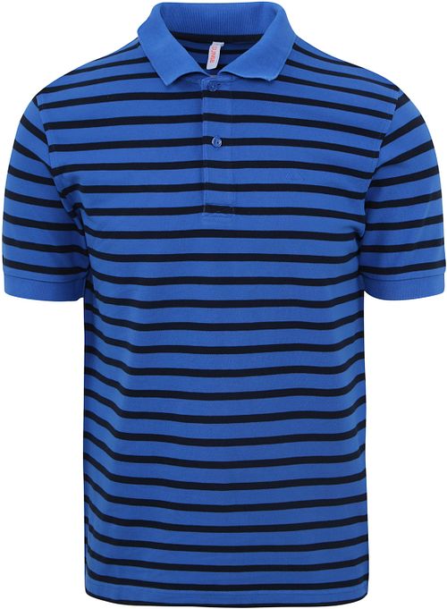 Sun68 Poloskjorte Stryper Kongeblå Product