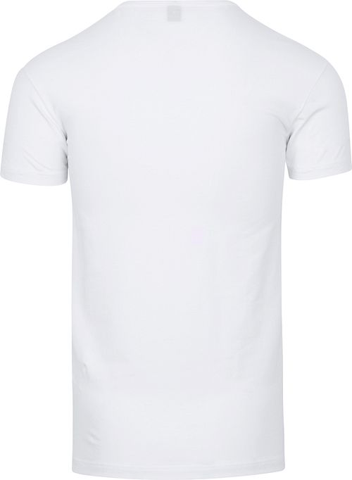 Alan Red Ottawa T-shirt Stretch Wit (2Pack) Product / Achterkant