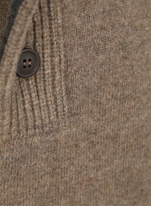 Barbour Mocker Trui Wol Taupe Product / Detail