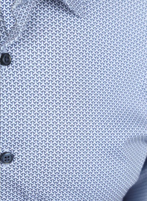 Desoto Skjorte Med Tryk Blå Product / Detail