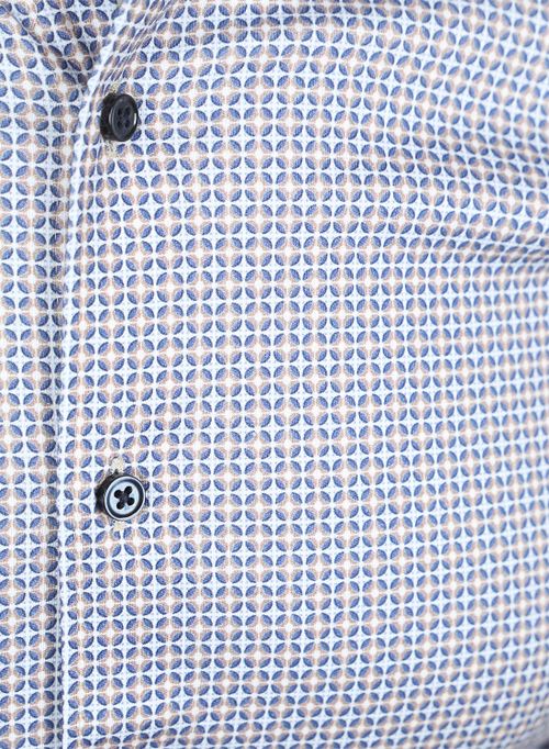 DESOTO Hemd Druck Blau Product / Detail