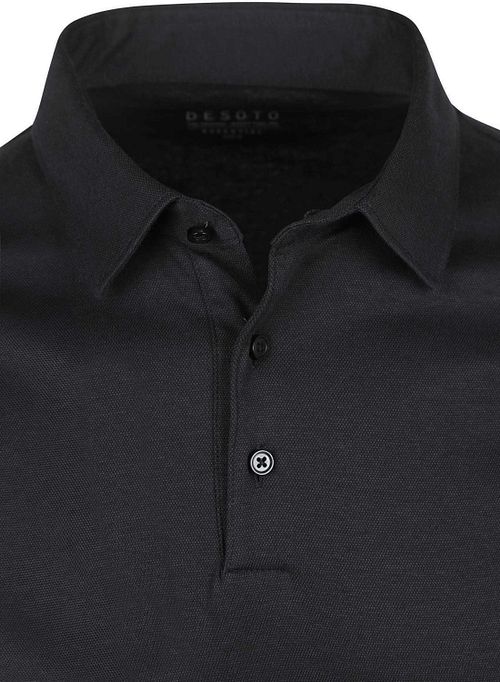 Desoto Poloshirt Longsleeve Essential Black Product / Detail