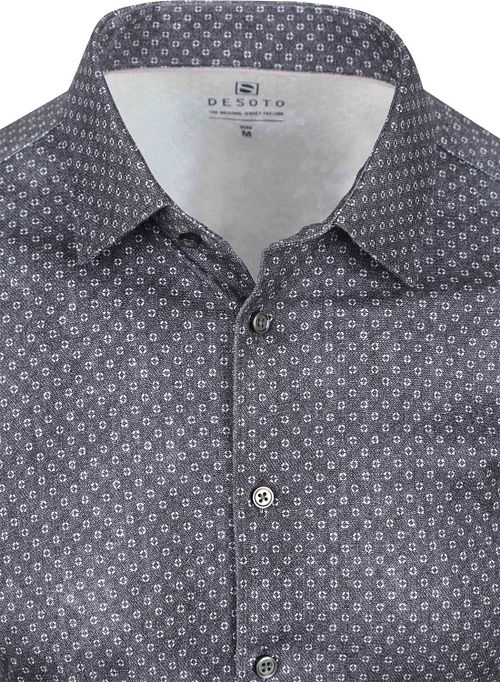 Desoto Shirt Print Denim Dark Blue Product / Detail